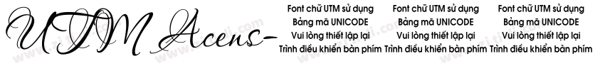 UTM Acens字体转换